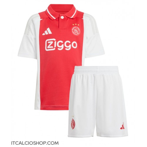 Ajax Steven Berghuis #23 Prima Maglia Bambino 2024-25 Manica Corta (+ Pantaloni corti)